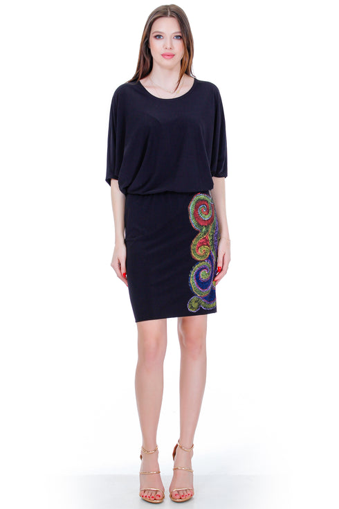Rochie jerse pictata  Liza Panait Liza Panait Online Boutique